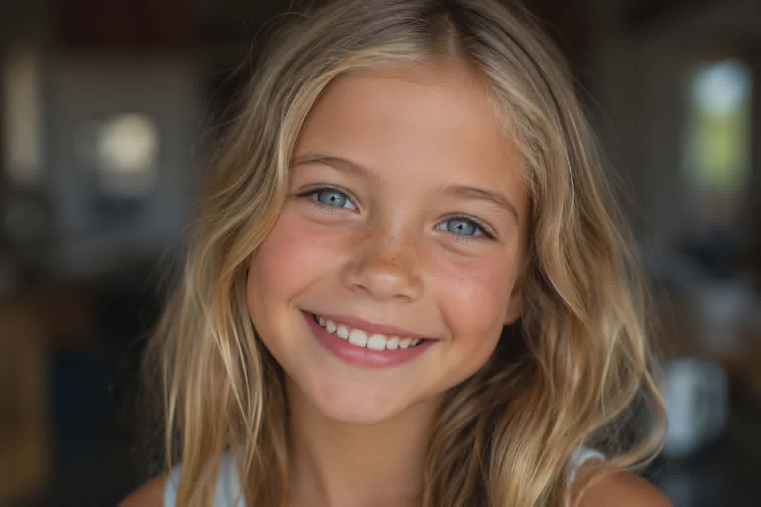 A young girl smiling — representing the families and next generation strengthened through our service