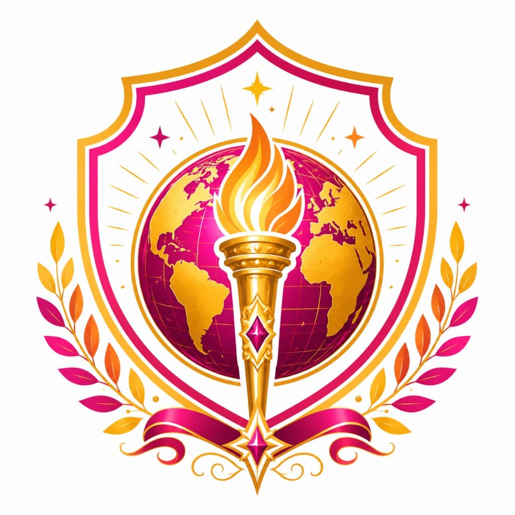 The Globe and Torch — global service and liberty from the Mu Alpha Rho crest