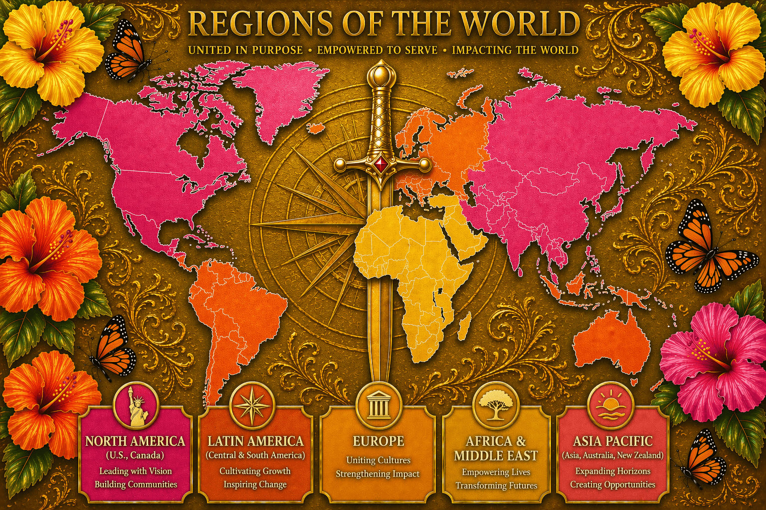 Mu Alpha Rho worldwide service emblem